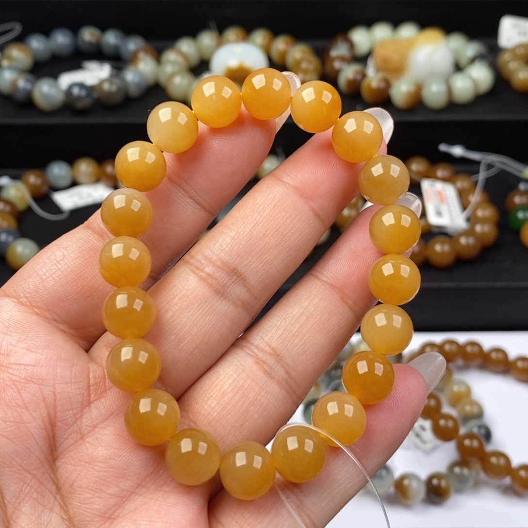 和田玉手串未镶嵌