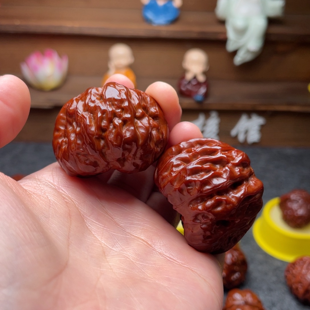 吊坠文玩核桃文玩核桃 手把件 蛤蟆头 41