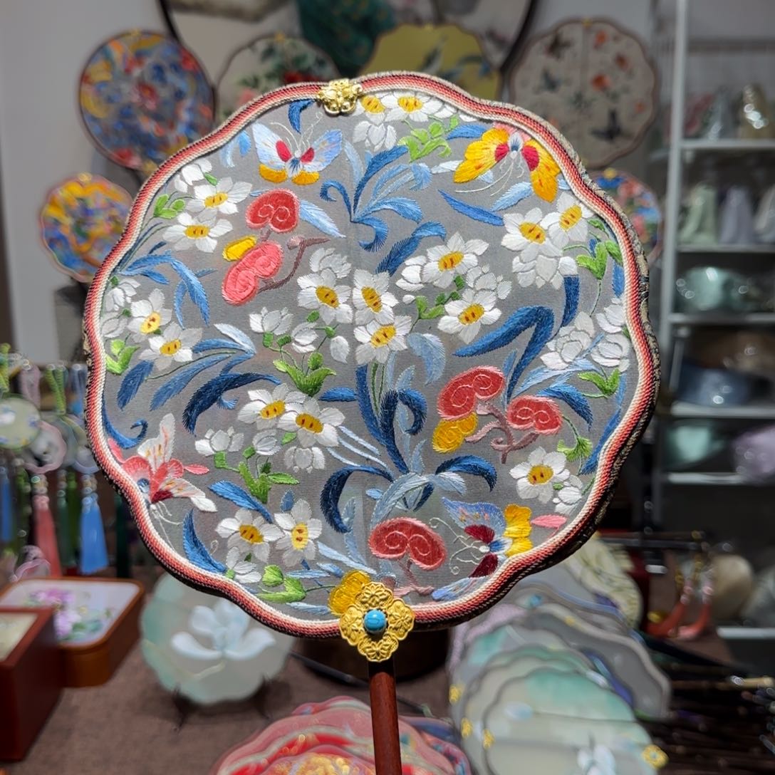 刺绣我***婆纯手工苏绣双面绣