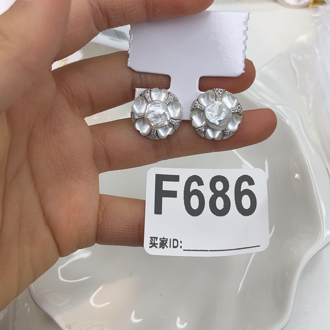 耳饰合金淡水珍珠