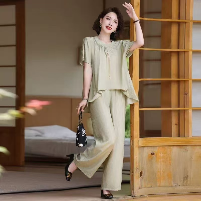 1060格丽套装上衣女士简约气质舒适女款春夏宽松设计师