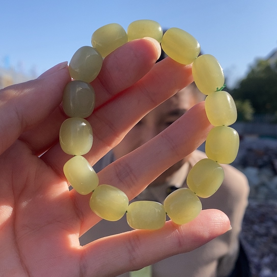 未镶嵌手链和田玉随型手串