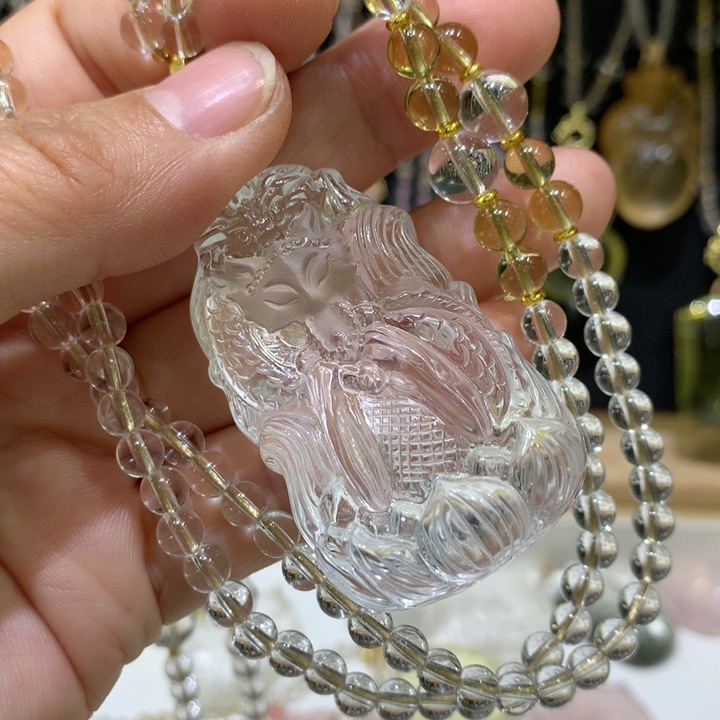 水晶颈饰未镶嵌百**瑛天然