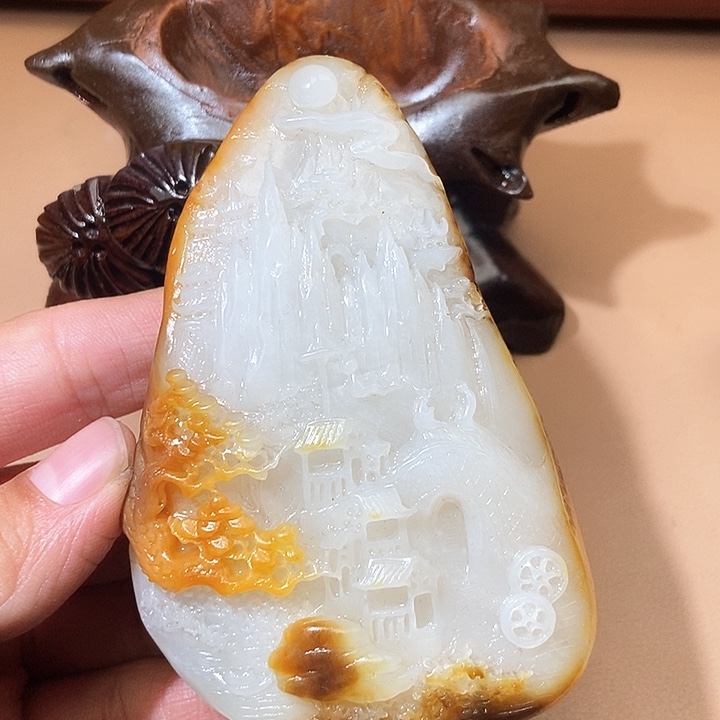 和田玉颈饰未镶嵌HX