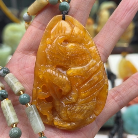 岫玉未镶嵌挂件挂件