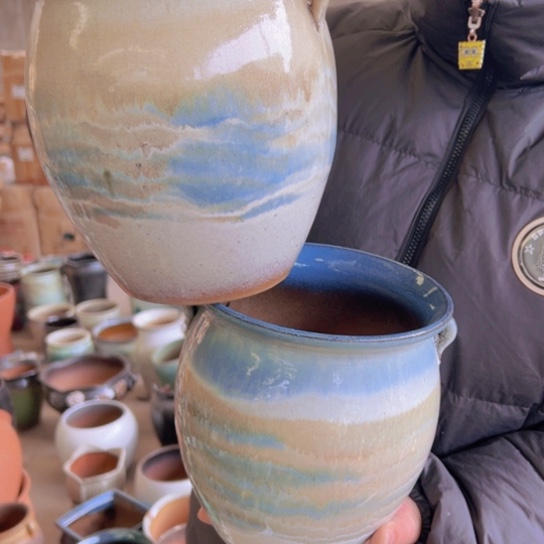 紫砂花盆高21口18————