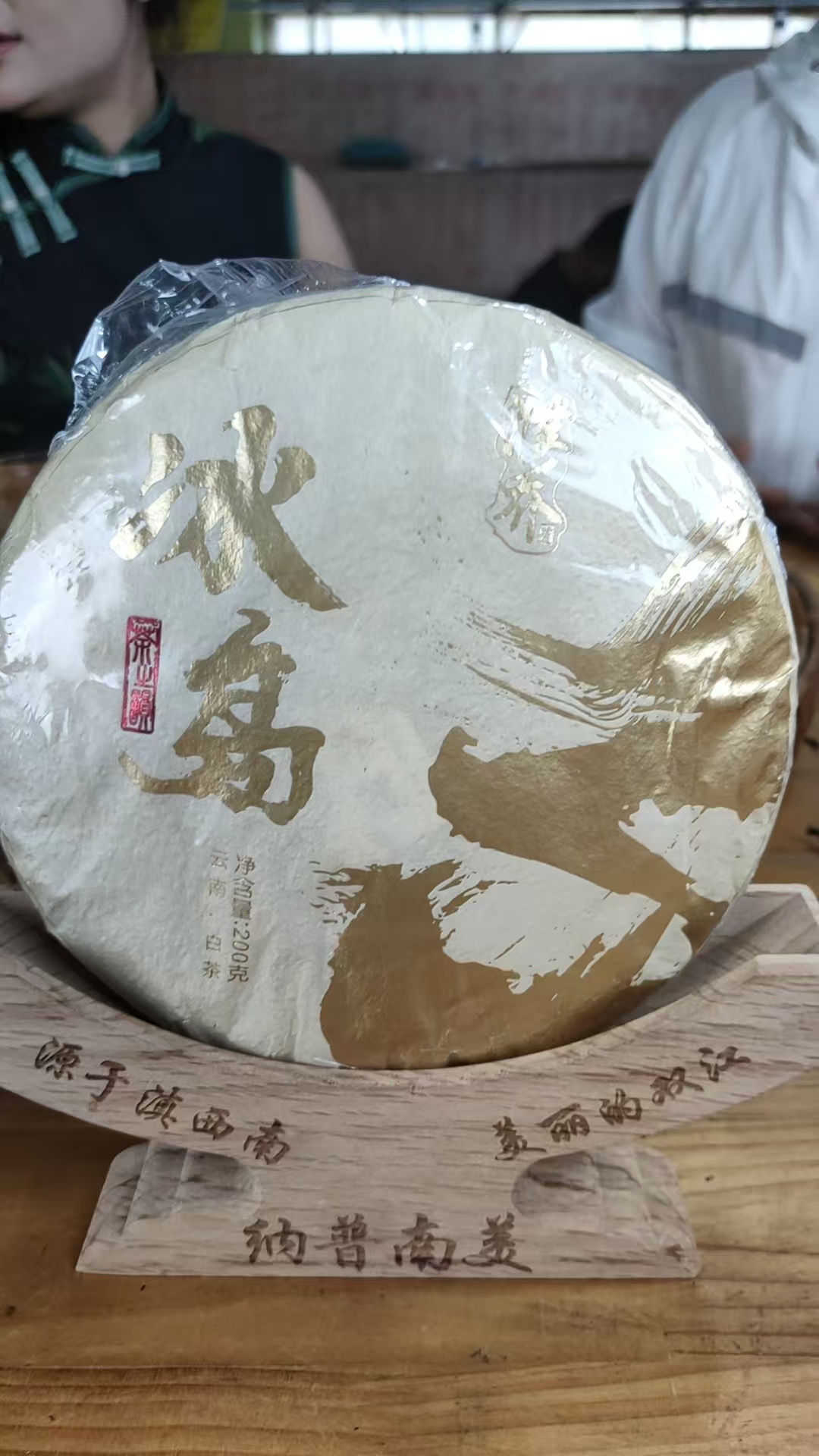 CN011   2023年头春头采冰岛地界古树白茶200克饼