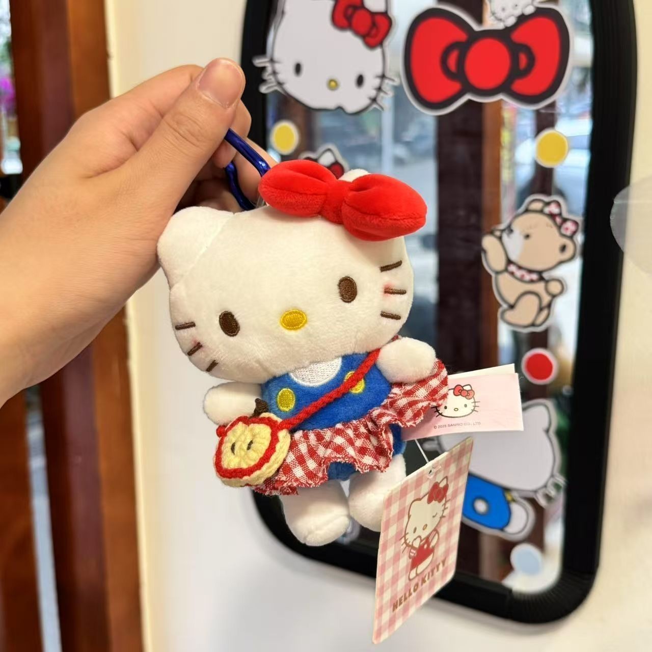 hellokitty苹果包包挂件KT钥匙扣毛绒公仔挂饰女生日创意礼物mmh