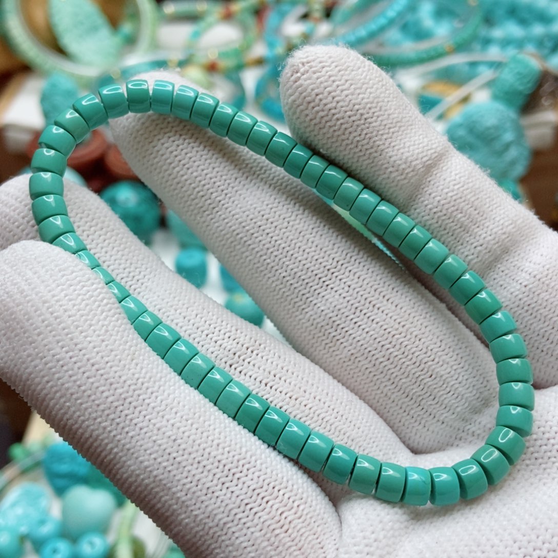 绿松石珠子未镶嵌