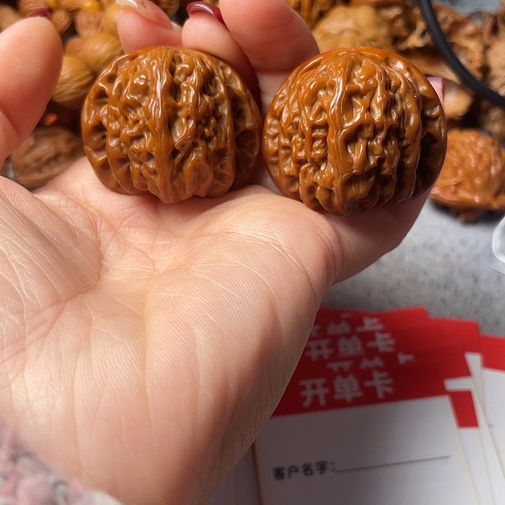 吊坠文玩核桃白狮子