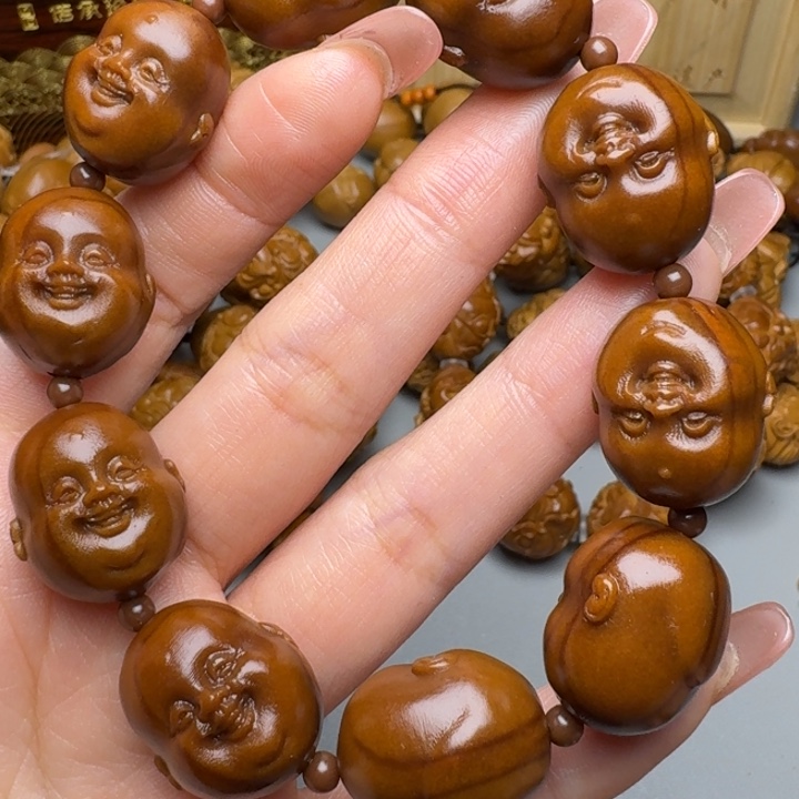 橄榄核手串/手链十分开心