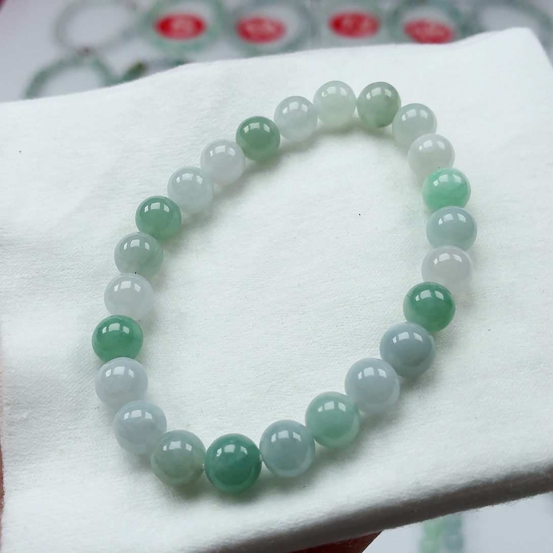 翡翠未镶嵌手链卡7.4（货中）