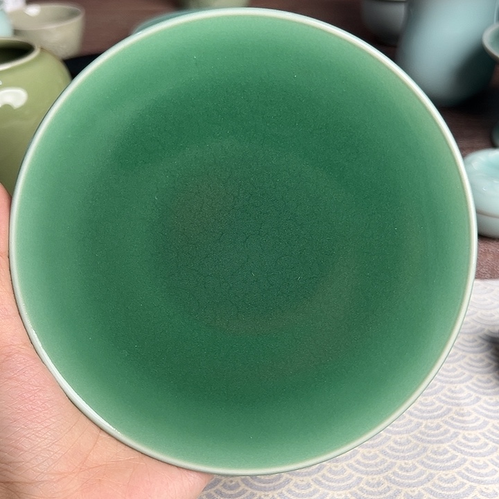 龙泉云间青瓷小米茶器