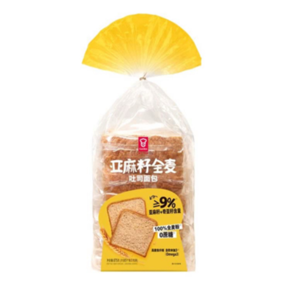 顺丰包邮 山姆会员超市 嘉顿 亚麻籽全麦吐司面包 875克