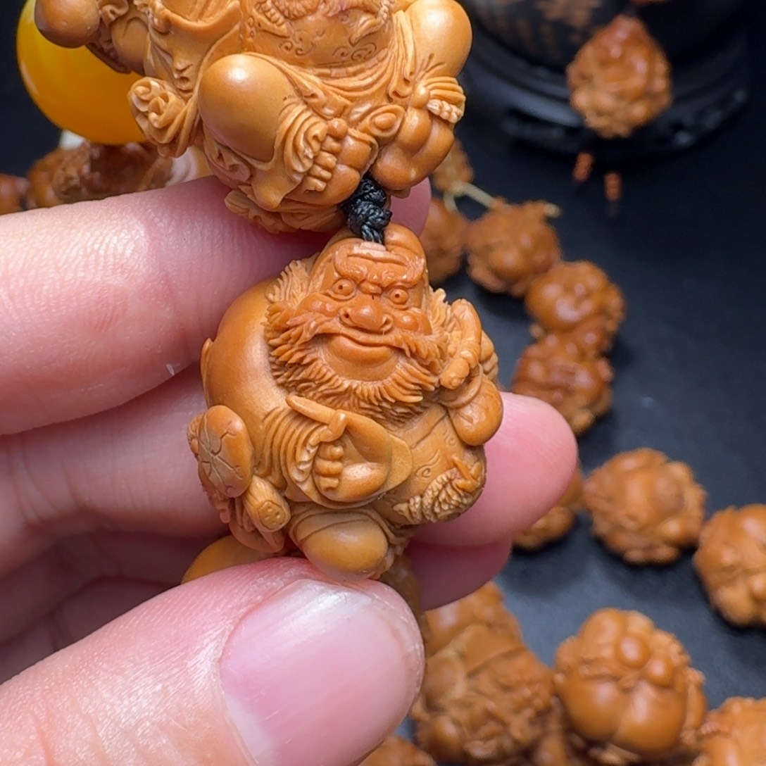 天***定手串/手链橄榄核钟馗