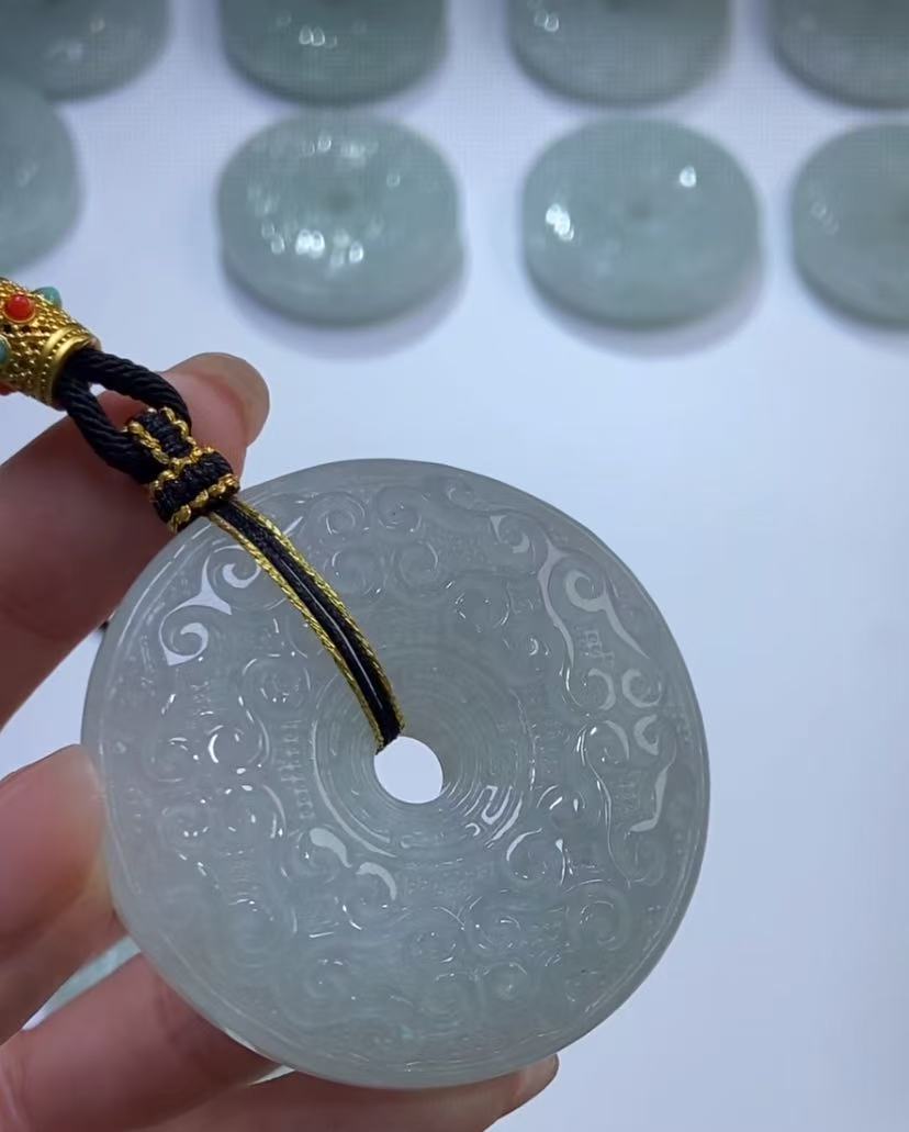 311598/天然缅甸翡翠A货平安扣    多样性一件发