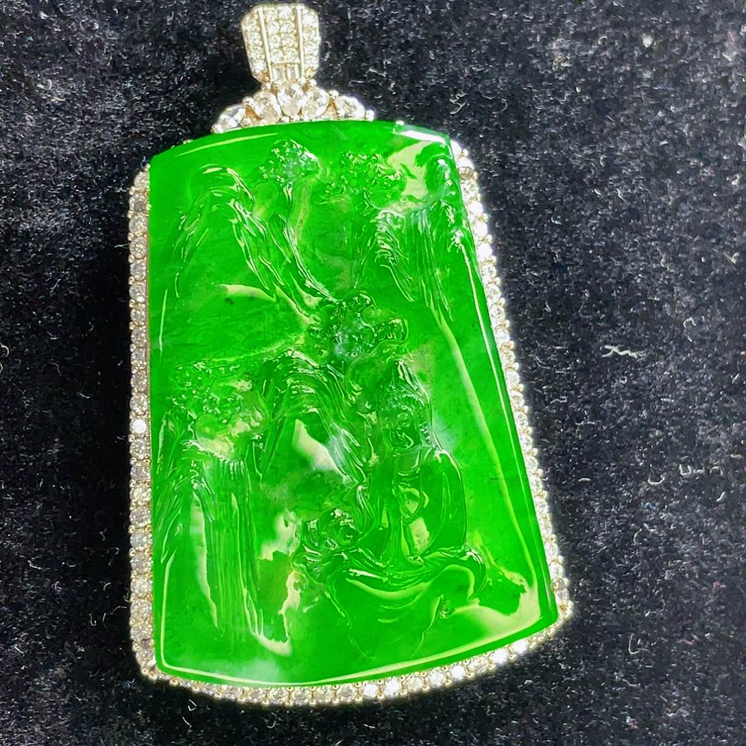 翡翠吊坠(不含链)未镶嵌