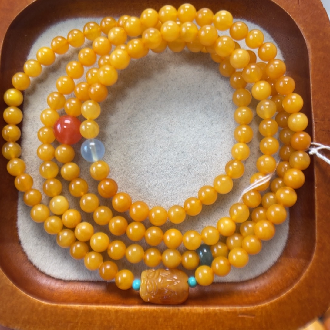 蜜蜡未镶嵌手串蜜蜡