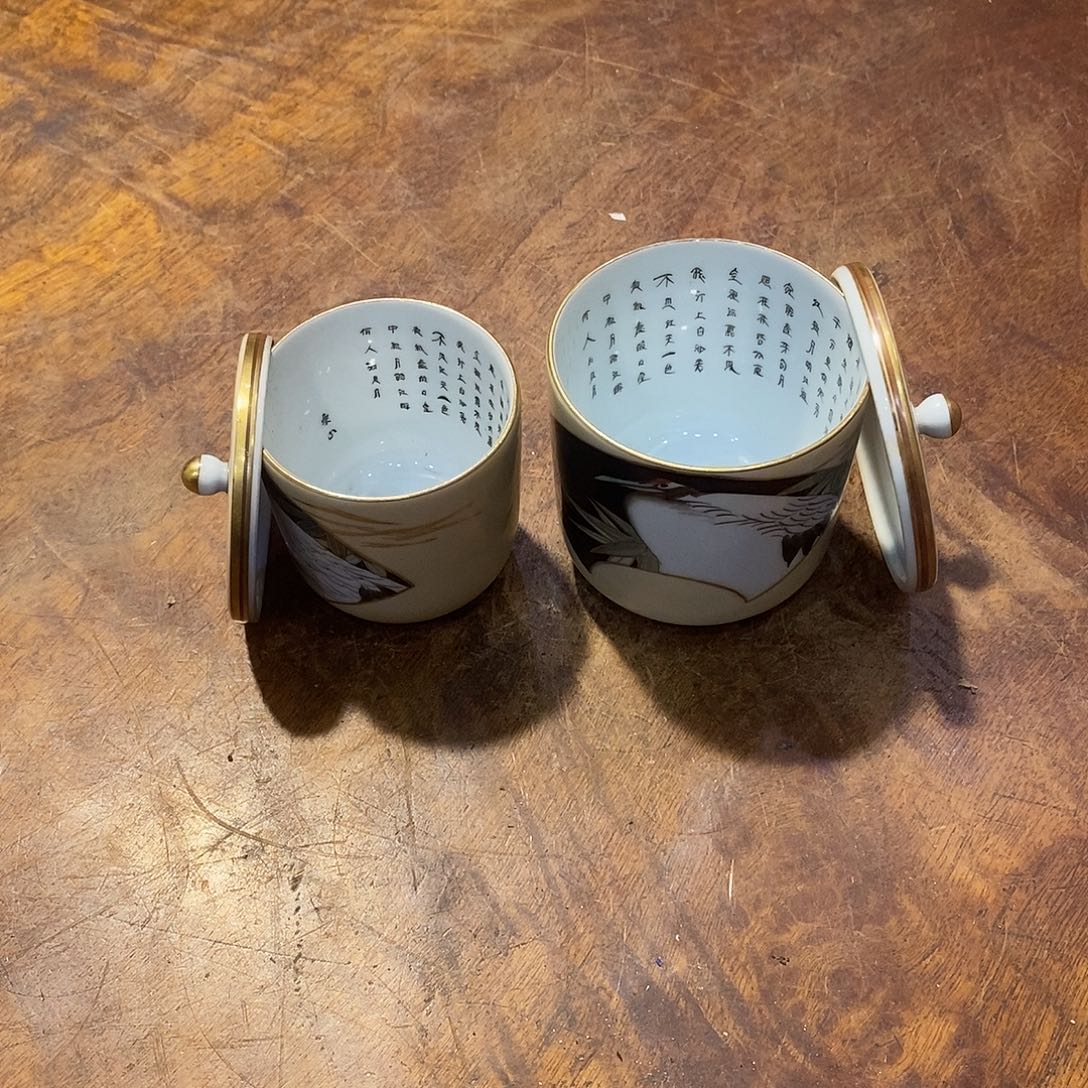陶瓷小六古美术工艺品
