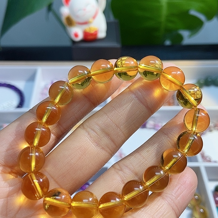 水晶手链未镶嵌黄水晶