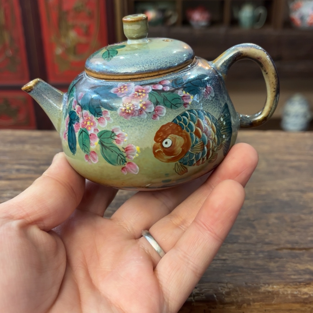 景德镇柴烧手工手绘陶瓷