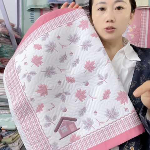 棉特价粉色枫叶包邮