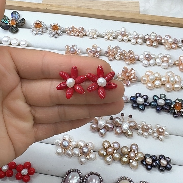 淡水珍珠发饰银S925镶嵌