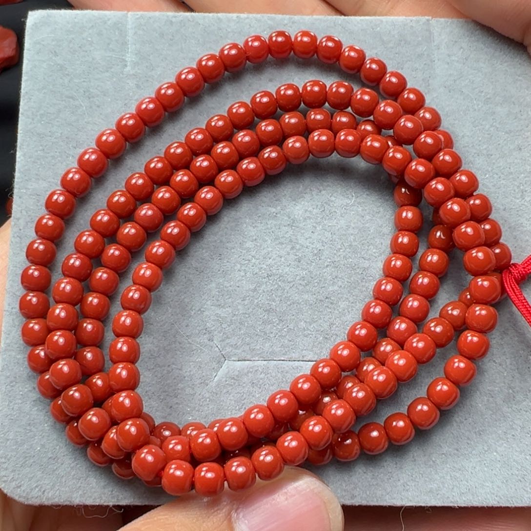 南红玛瑙手串未镶嵌