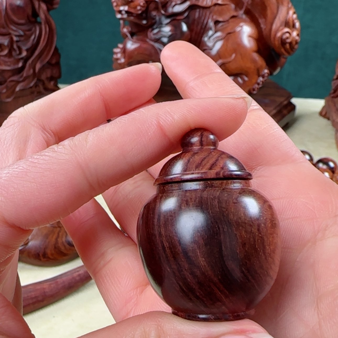 【闪购商品】黄花梨/降香黄檀把件品相罐 手把件