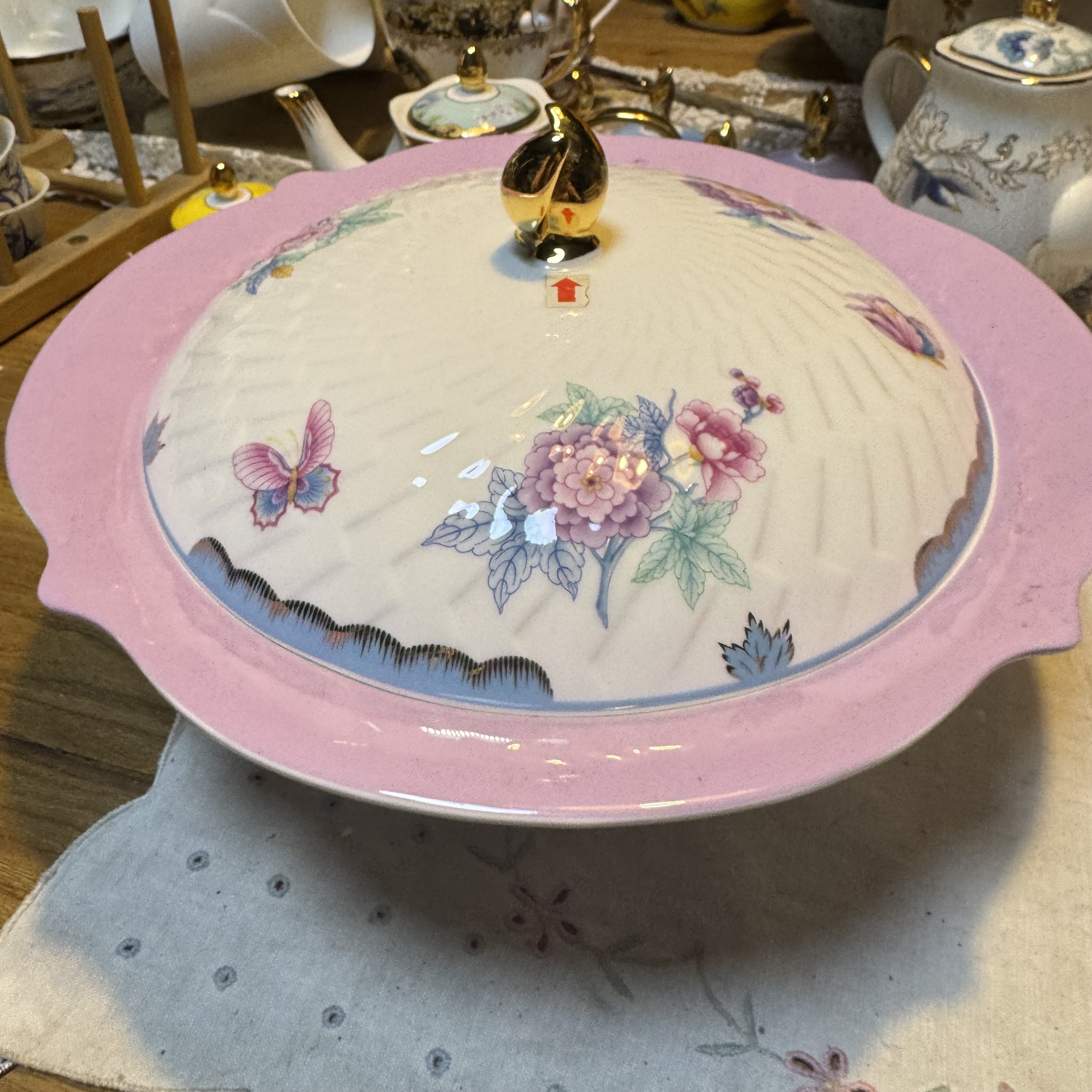 骨瓷十寸盖碗微瑕