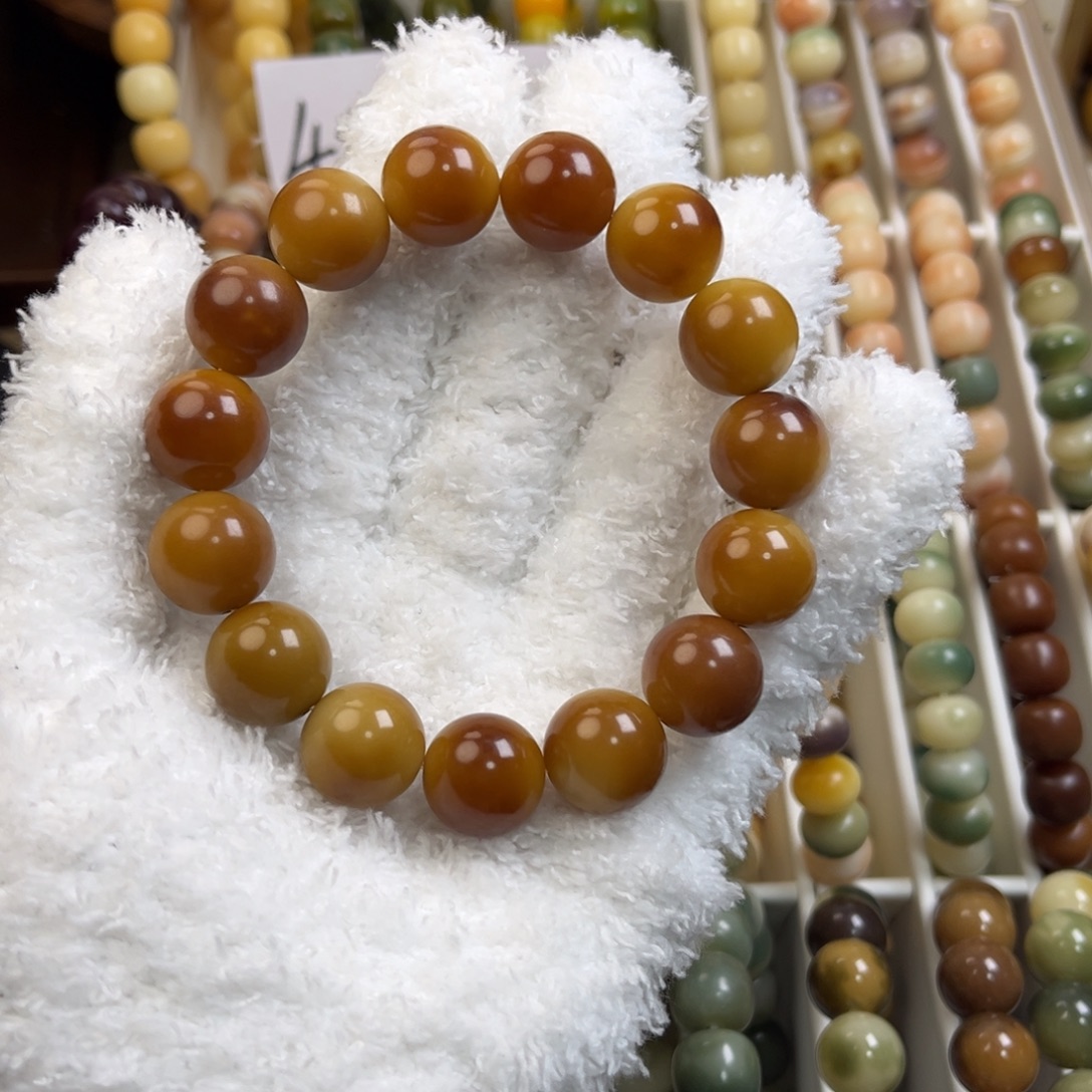 菩提根/象牙果手串焦糖美式16