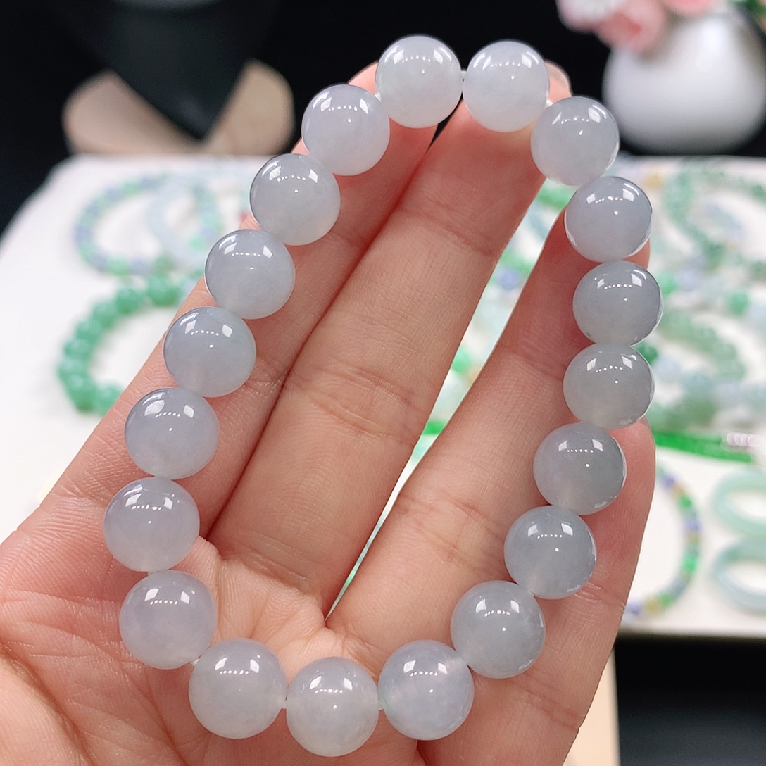 翡翠未镶嵌手链10mm