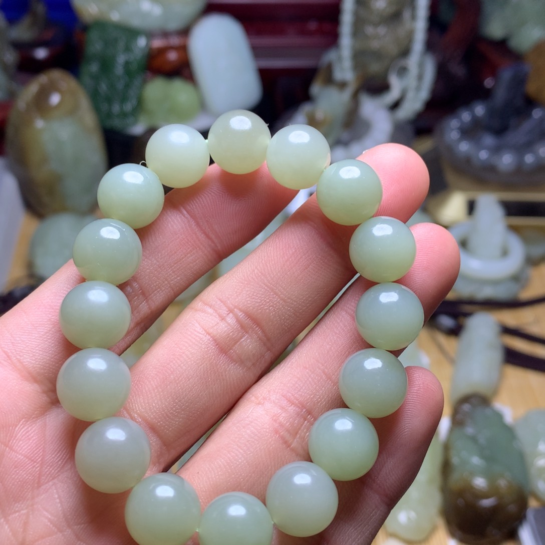 和田玉手串未镶嵌