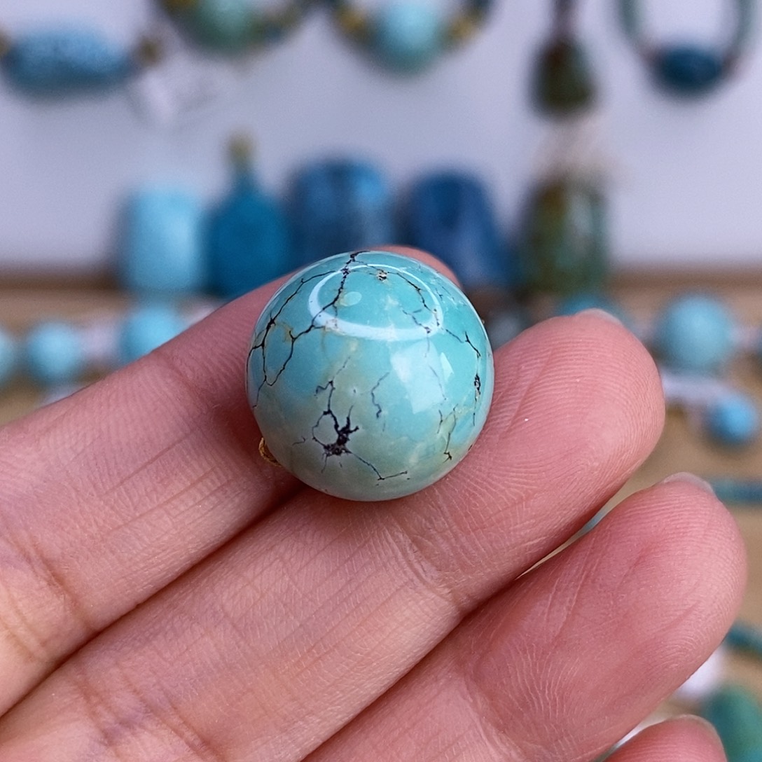 未镶嵌绿松石珠宝奇石14.9