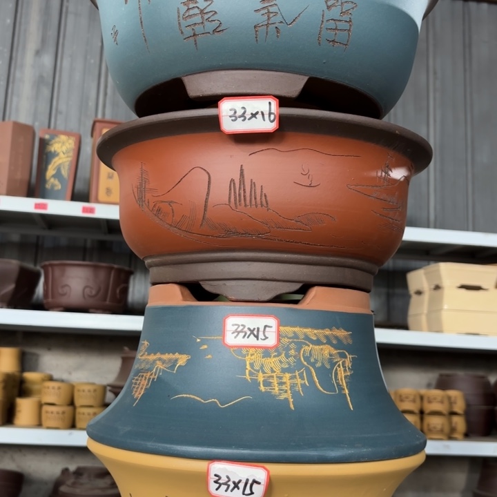 紫砂花盆               100-4