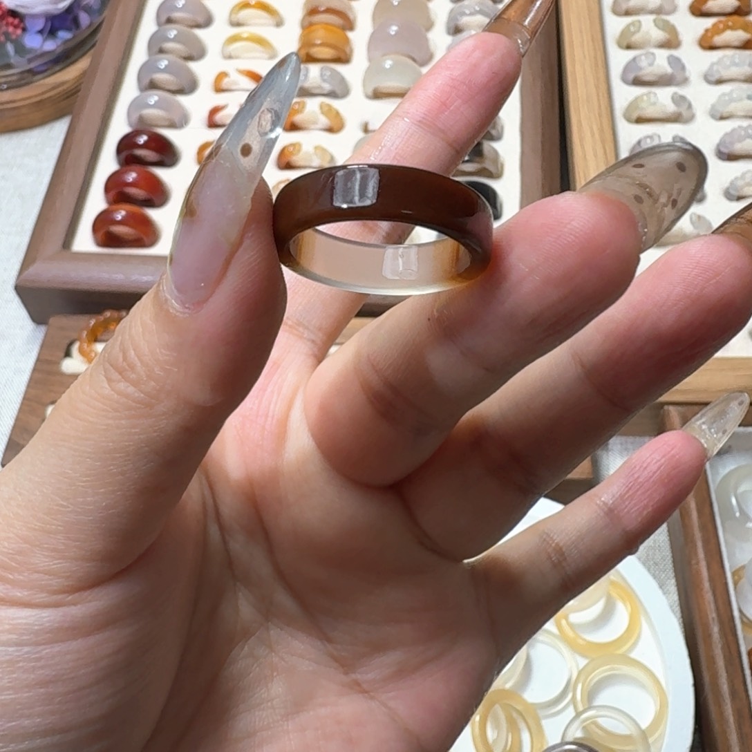 未镶嵌戒指玛瑙/玉髓391港20-21