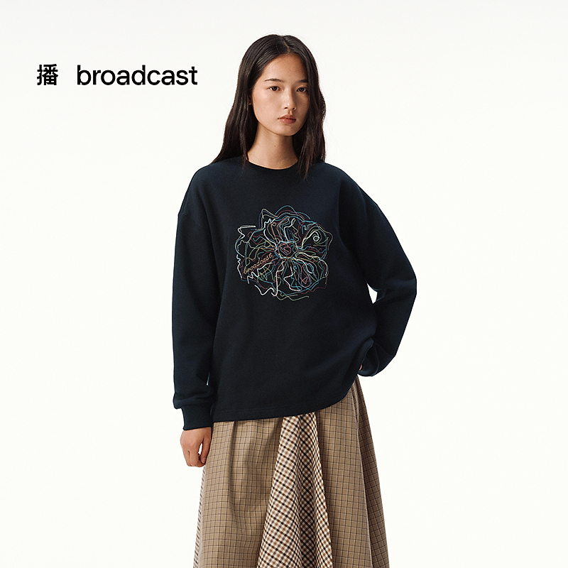 【达人专属】播休闲百搭圆领卫衣DDS4VD5292