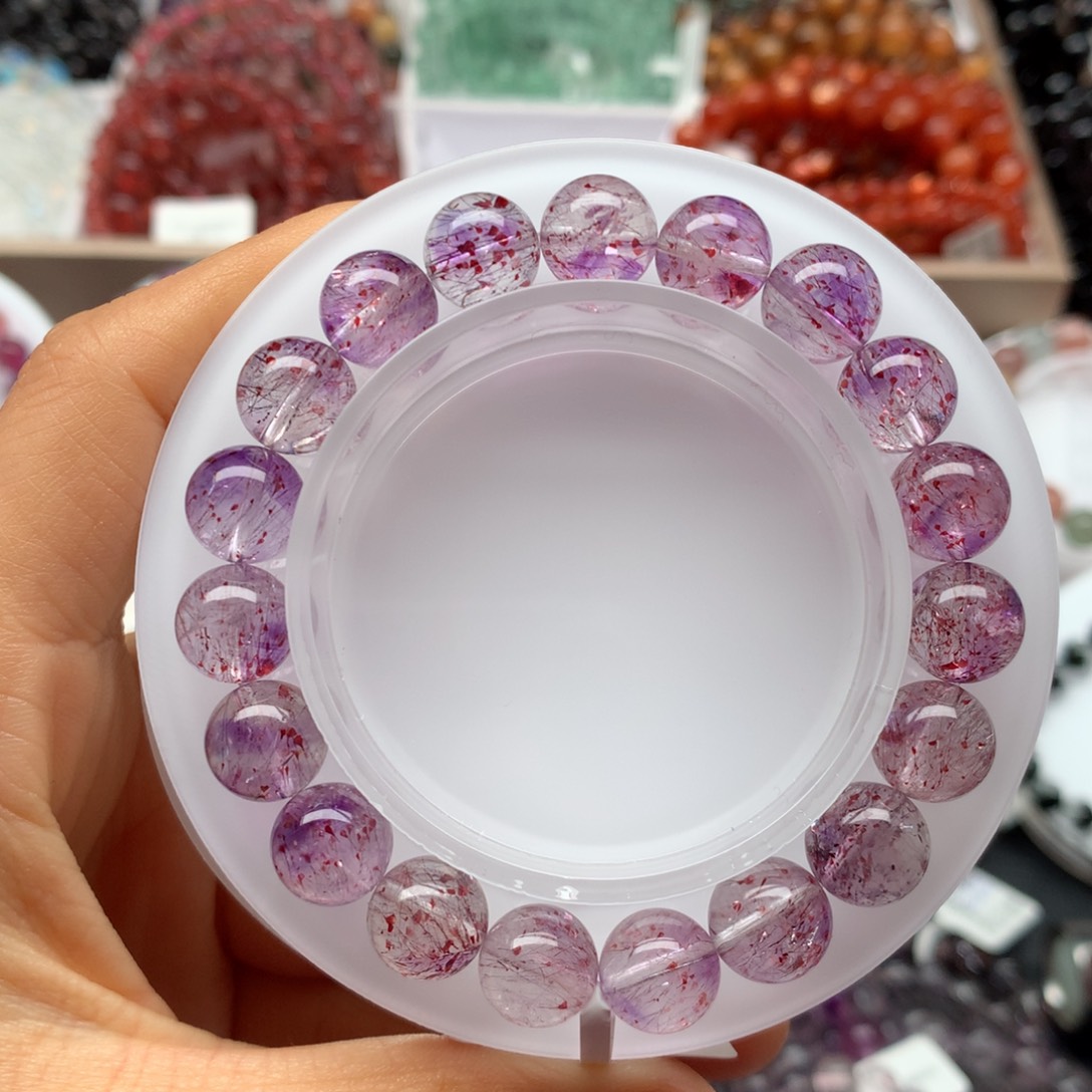 水晶手链未镶嵌紫彼岸花C10