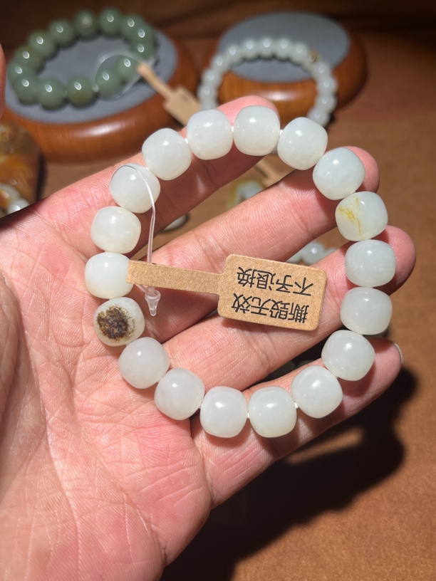 和田玉老型手串12mm