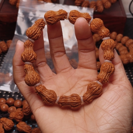 桃核手串龙纹桃核