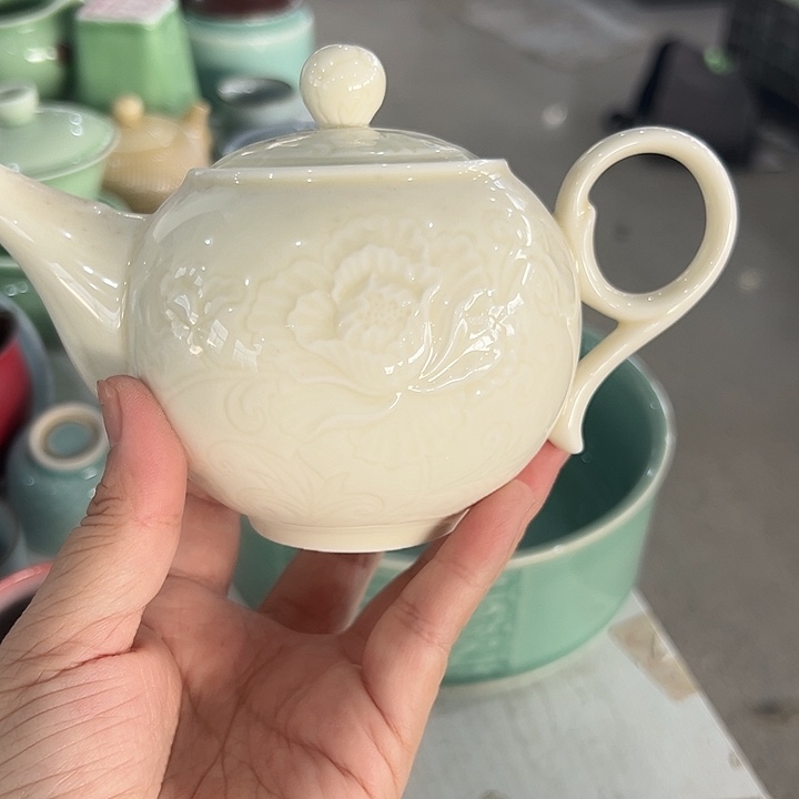 龙泉云间青瓷小米茶器