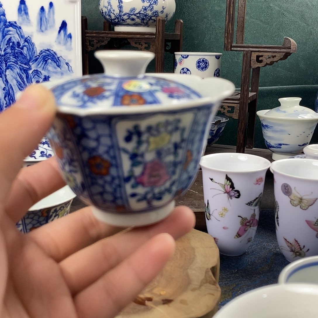瓷片景德镇手绘青花茶器331