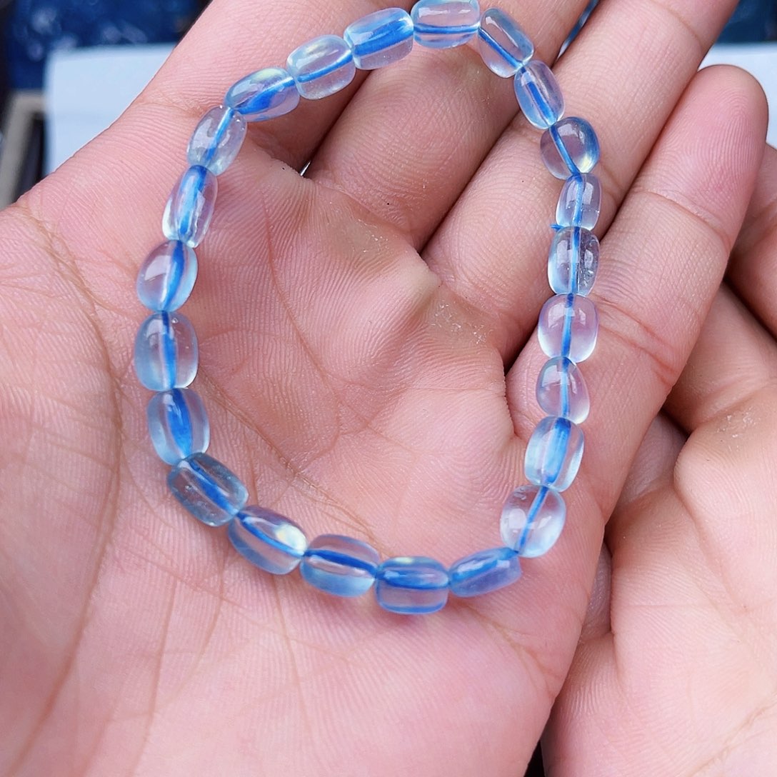 无非金属天空蓝手链