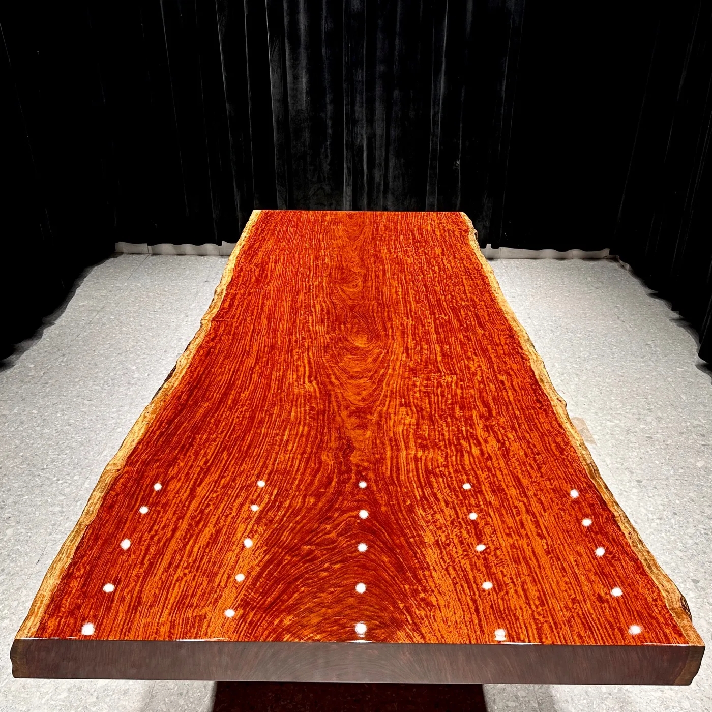 巴花大板 自然边 330*137.5*12