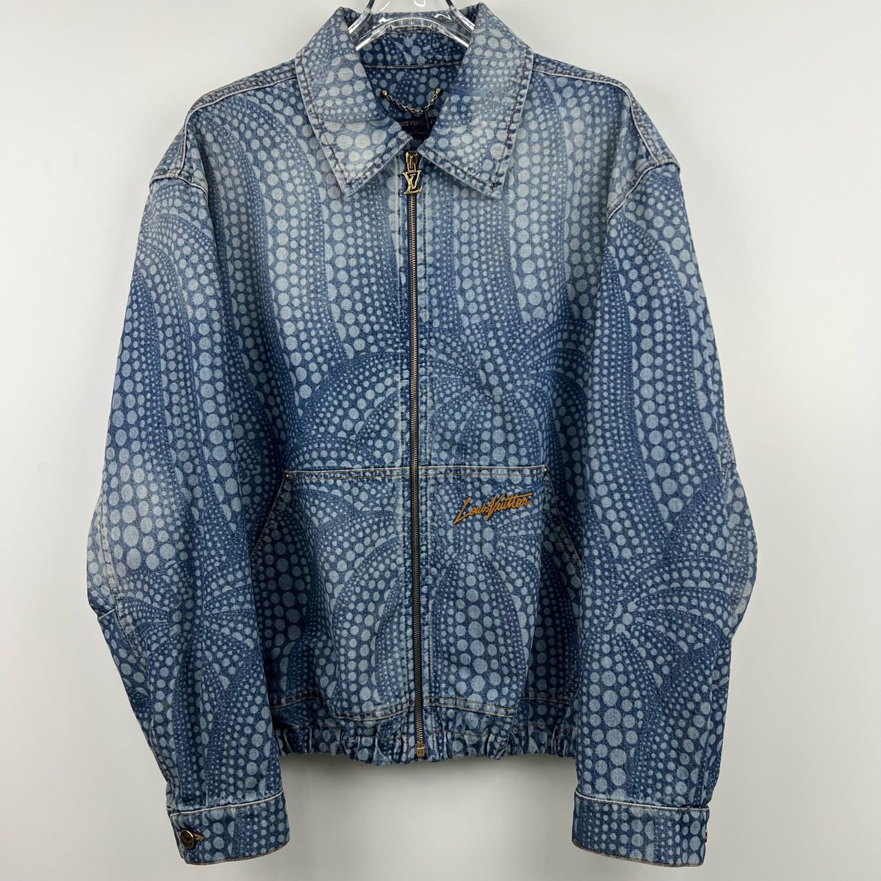 99新 LouisVuitton/路易威登 南瓜满印刺绣牛仔外套/尺码54/7246