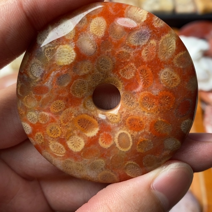 硅化玉颈饰未镶嵌晨*