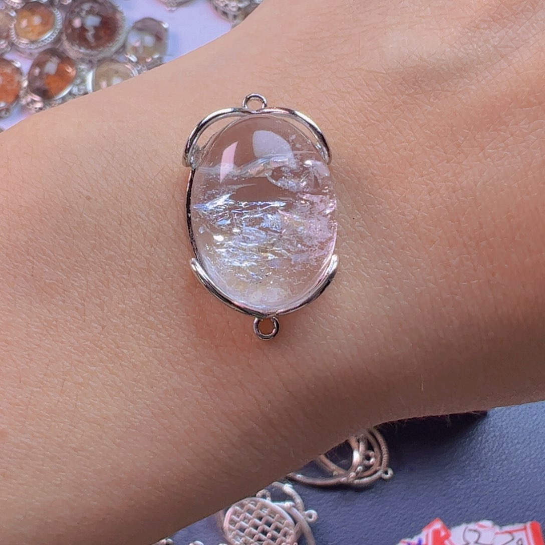 水晶手链银S925镶嵌C**蔓