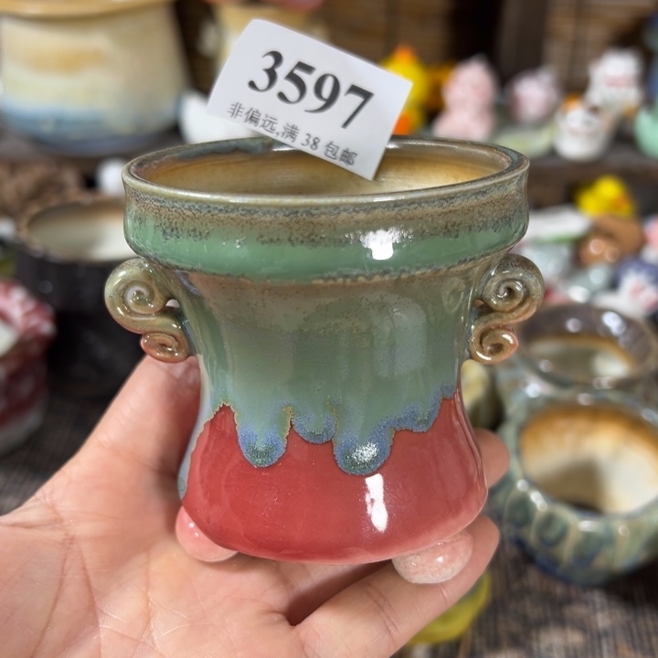 活动价满30包邮景德镇手工花盆