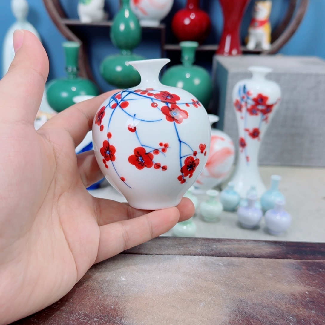 陶瓷手工小花器摆件