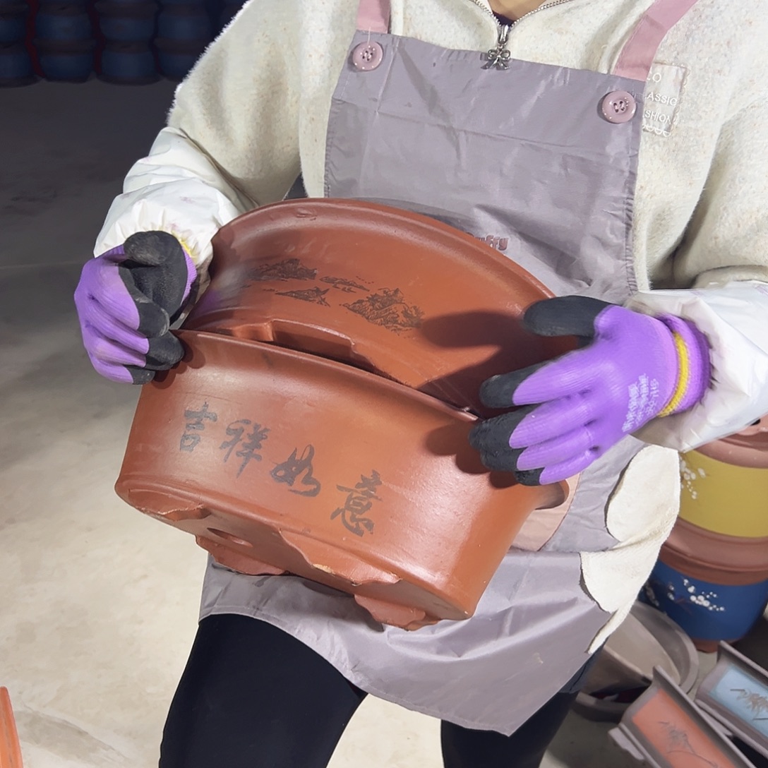 30+30红椭圆花盆花盆花盆花盆